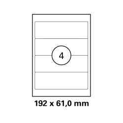 100 Blatt Ordner Rücken Drucker Etiketten 192 x 61...