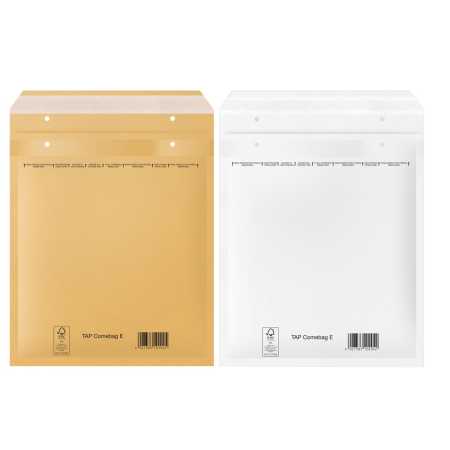 Luftpolster Versandtaschen Gr. 5 E 240 x 275 mm Briefumschläge DIN B5+ braun und weiß