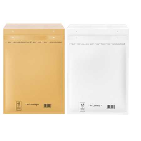 Luftpolster Versandtaschen Gr. 8 H 290 x 370 mm Briefumschläge DIN B4 braun und weiß