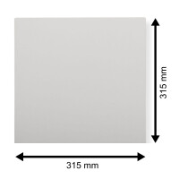 LP Deluxe Ersatz Cover 315x315 mm weiß für Vinyl Schallplatten 300 g Karton ohne Mittelloch 10 Stück