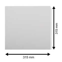 LP Deluxe Ersatz Cover 315x315 mm weiß für Vinyl Schallplatten 300 g Karton ohne Mittelloch 20 Stück