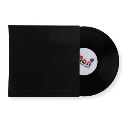 12 Zoll LP Premium Innenhüllen anthrazit/schwarz Maxi Single Vinyl Schallplatten ohne Mittelloch edles 80 g Papier