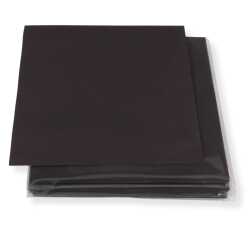 12 Zoll LP Premium Innenhüllen anthrazit/schwarz Maxi Single Vinyl Schallplatten ohne Mittelloch edles 80 g Papier