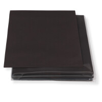 12 Zoll LP Premium Innenhüllen anthrazit/schwarz Maxi Single Vinyl Schallplatten ohne Mittelloch edles 80 g Papier 100 Stück