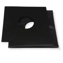 12 Zoll LP Premium Innenhüllen anthrazit/schwarz Maxi Single Vinyl Schallplatten ungefüttert 80 g Papier