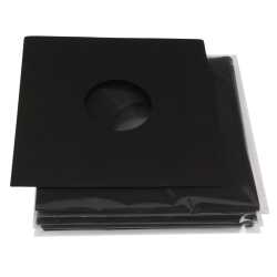 12 Zoll LP Premium Innenhüllen anthrazit/schwarz Maxi Single Vinyl Schallplatten ungefüttert 80 g Papier