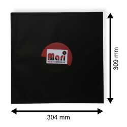 12 Zoll LP Premium Innenhüllen anthrazit/schwarz Maxi Single Vinyl Schallplatten ungefüttert 80 g Papier