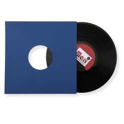 Blaue Innenhüllen für Langspielplatten Maxi Single Vinyl Schallplatten 309x301/304 mm gefüttert 80 g Premium Papier