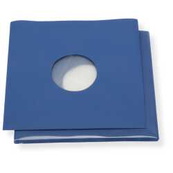 Blaue Innenhüllen für Langspielplatten Maxi Single Vinyl Schallplatten 309x301/304 mm gefüttert 80 g Premium Papier