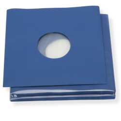 Blaue Innenhüllen für Langspielplatten Maxi Single Vinyl Schallplatten 309x301/304 mm gefüttert 80 g Premium Papier