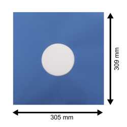 Blaue Innenhüllen für Langspielplatten Maxi Single Vinyl Schallplatten 309x301/304 mm gefüttert 80 g Premium Papier