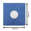 Blaue Innenhüllen für Langspielplatten Maxi Single Vinyl Schallplatten 309x301/304 mm gefüttert 80 g Premium Papier