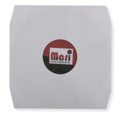 Reinweiße Innenhüllen für LP Maxi Single Vinyl Schallplatten mit Eckenschnitt 309x301/304 mm gefüttert 90 g Papier