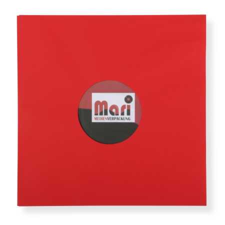 Rote Innenhüllen für LP Maxi Single Vinyl Schallplatten 309x301/304 mm gefüttert 80 g Papier
