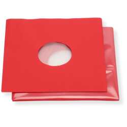 Rote Innenhüllen für LP Maxi Single Vinyl Schallplatten 309x301/304 mm gefüttert 80 g Papier