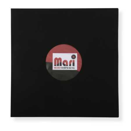 Schwarze Innenhüllen für LP Maxi Single Vinyl Schallplatten 309x301/304 mm gefüttert 80 g Papier