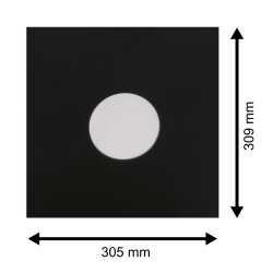 Schwarze Innenhüllen für LP Maxi Single Vinyl Schallplatten 309x301/304 mm gefüttert 80 g Papier