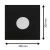 Schwarze Innenhüllen für LP Maxi Single Vinyl Schallplatten 309x301/304 mm gefüttert 80 g Papier 25 Stück