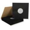 Schwarze Innenhüllen für LP Maxi Single Vinyl Schallplatten 309x301/304 mm gefüttert 80 g Papier 100 Stück