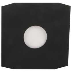 Schwarze Innenhüllen für LP Maxi Single Vinyl Schallplatten 309x301/304 mm mit Eckenschnitt gefüttert 80 g Papier