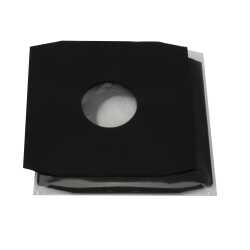 Schwarze Innenhüllen für LP Maxi Single Vinyl Schallplatten 309x301/304 mm mit Eckenschnitt gefüttert 80 g Papier