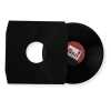 Schwarze Innenhüllen für LP Maxi Single Vinyl Schallplatten 309x301/304 mm mit Eckenschnitt gefüttert 80 g Papier