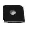 Schwarze Innenhüllen für LP Maxi Single Vinyl Schallplatten 309x301/304 mm mit Eckenschnitt gefüttert 80 g Papier