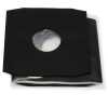 Schwarze Innenhüllen für LP Maxi Single Vinyl Schallplatten 309x301/304 mm mit Eckenschnitt gefüttert 80 g Papier