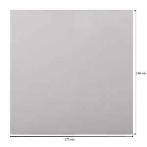 Glasklare Schellack Cover Schutzhüllen für Vinyl Schallplatten 10 Zoll / Inch 270 x 270 mm 100 mµ outer Sleeves 1000 Stück