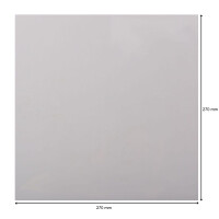 Glasklare Schellack Cover Schutzhüllen für Vinyl Schallplatten 10 Zoll / Inch 270 x 270 mm 100 mµ outer Sleeves 1000 Stück