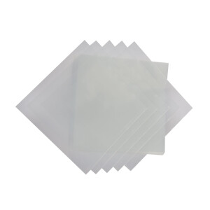 Single Schutzhüllen für Vinyl Schallplatten 7 Zoll 187x187 mm Typ 150 dick transparent Sleeve