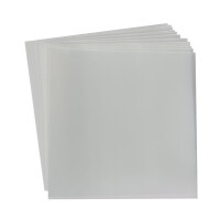 Single Schutzhüllen für Vinyl Schallplatten 7 Zoll 187x187 mm Typ 150 dick transparent Sleeve