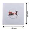 Single 7 Zoll Deluxe Innenhüllen 180x180 mm reinweiß für Vinyl Schallplatten ungefüttert 90 g Papier mit Innenloch 50 Stück