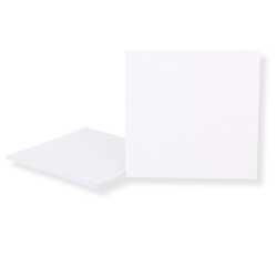 Single 7 Zoll Deluxe Innenhüllen 180x180 mm reinweiß ohne Mittelloch für Vinyl Schallplatten ungefüttert 90 g Papier