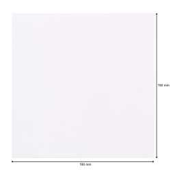 Single 7 Zoll Deluxe Innenhüllen 180x180 mm reinweiß ohne Mittelloch für Vinyl Schallplatten ungefüttert 90 g Papier 200 Stück