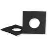 Single 7 Zoll Premium anthrazit/schwarz Innenhüllen 180 x 180 mm für Vinyl Schallplatten ungefüttert 80 g Papier mit Innenloch