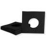 Single 7 Zoll Premium anthrazit/schwarz Innenhüllen 180 x 180 mm für Vinyl Schallplatten ungefüttert 80 g Papier mit Innenloch
