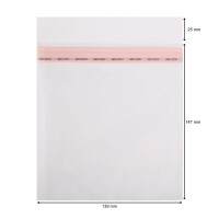 Schutzhüllen für CD Hüllen Jewel Case aus Folie mit Klappe und Adhäsionsverschluss 139x147 mm 2000 Stück