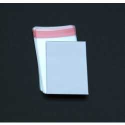 Visitenkarten Klarsichthüllen hochtransparent 56 x 86 + 16 mm Klappe 30 mµ 100 Stück