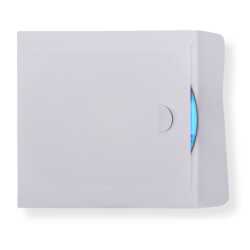 Deluxe Papier CD/DVD/Blu-ray Hüllen mit Klappe 90 g Papier 125x125 mm