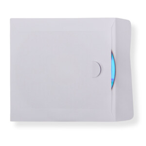 Deluxe Papier CD/DVD/Blu-ray Hüllen mit Klappe 90 g Papier 125x125 mm 500 Stück