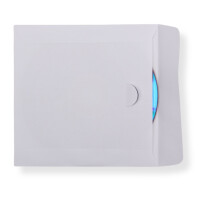 Deluxe Papier CD/DVD/Blu-ray Hüllen mit Klappe 90 g Papier 125x125 mm 500 Stück