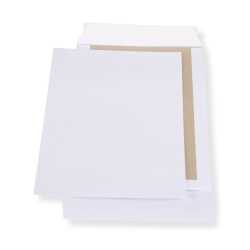 B4 Papprückwand-Versandtaschen weiß · stabiler 450g Karton · Umschläge 250 x 353 mm