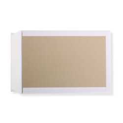 B4 Papprückwand-Versandtaschen weiß · stabiler 450g Karton · Umschläge 250 x 353 mm