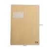 C4 Papprückwand-Versandtaschen mit Fenster · stabiler 450g Karton · Umschläge 229 x 324 mm