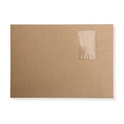 Versandtaschen extra stark 120 g DIN A4 C4 braun mit Fenster Kuvert haftklebend Briefumschläge HK 500 Stück