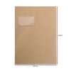 Versandtaschen extra stark 120 g DIN A4 C4 braun mit Fenster Kuvert haftklebend Briefumschläge HK 750 Stück