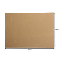 Versandtaschen extra stark 120 g DIN A4 C4 braun ohne Fenster Kuvert haftklebend Briefumschläge HK 1000 Stück