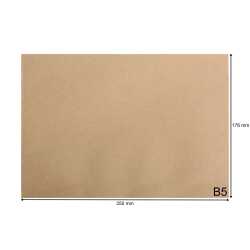Versandtaschen DIN B5 braun ohne Fenster haftklebend Briefumschläge Kuvert HK 1000 Stück