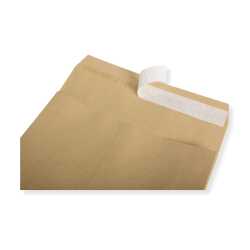 B4 Faltenversandtaschen braun Stehboden und 50 mm Falte 140 g Kuvert 250 x 353 x 50 mm haftklebend Briefumschläge HK Briefhüllen 100 Stück